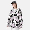 thumbnail image 4 of Picia Cute Animal with Cow Women's Men's UPF 50+ Sun Protection Hoodie Shirt Long Sleeve SPF Fishing Outdoor UV Hiking Lightweight Shirts-, 4 of 9