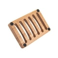 thumbnail image 4 of AmazerBath Soap Holder Soap Dish, Bamboo Soap Dish, 2 Pack Wood Soap Holder, Bar Soap Holder for Shower, Soap Tray Self Draining, Soap Saver for Shower, Bathroom, Kitchen, Home(Natural Color), 4 of 7
