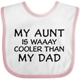 thumbnail image 3 of Inktastic My Aunt is Waaay Cooler Than My Dad Boys or Girls Baby Bib, 3 of 4
