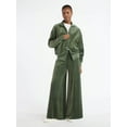 thumbnail image 2 of Scoop Women’s Velour Wide Leg Pants, Sizes XS-XXL, 2 of 6