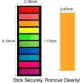 thumbnail image 7 of 1200Pcs Colored Page Markers,6 Sets Fluorescent Sticky Tabs in 10 Primary Colors,Neon Sticky Notes Flags,Waterproof Writable Translucent Page Flags for Books,Bookmarks,Notebook,Removes Cleanly, 7 of 7