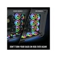 thumbnail image 4 of Thermaltake SWAFAN EX 12 RGB PC Cooling Fan, 3 Pack, 500 ~ 2000 RPM, Magnetic Connection, Reversable Blades, controller included, CL-F143-PL12SW-A, 4 of 5