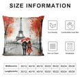 thumbnail image 5 of COMIO  Outdoor Pillow Covers Eiffel Tower, Paris Couple Maple Eiffel Tower Home Decorative Throw Pillow Case Cushion Cover for Men/Woman/Girls/Boys/Bed/Sofa/Office/Car,  Pillow Covers, 5 of 5