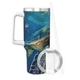 thumbnail image 2 of Bingfone Watercolor Turtle for 40 Oz Stainless Steel Travel Mug Double Wall Water Coffee Cup for Home,Office, Outdoor Works Great for Ice Drinks and Hot Beverage, 2 of 8