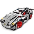 thumbnail image 3 of Bloques de construcción Moc para niños, juguete educativo de coche de carreras de velocidad, coche deportivo, 202, 3 of 4