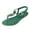 Green, variant on Female Womens Platform Sandals White Ladies Fashion Summer Rhinestone Elastic Band Flat Flip Flops Outer Beach Sandals Strappy Sandals for Women Low Heel Walking Sandals Women
