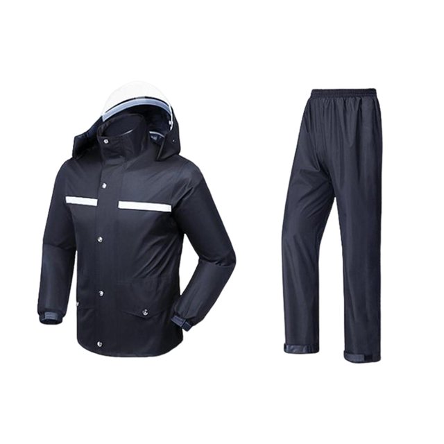 Chubasquero Impermeable Sunnimix para Motocicleta Chaqueta y Pantalones 2XL