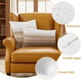 thumbnail image 6 of Brown White Ombre Outdoor Pillow Covers 24x24 Set of 2,Waterproof Patio Throw Pillowcase Protectors,Vintage Farmhouse Abstract Striped Decorative Pillow Shams Cushion Covers for Seat Bed Couch Sofa, 6 of 8