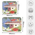 thumbnail image 2 of Ryvnso Floral Cardinal Lavenders Dish Drying Mat for Kitchen Countertop 16x18 Small Dish Pad Drainer Rack Dish Sink Mats, 2 of 7