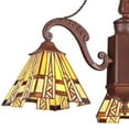 thumbnail image 2 of CHLOE Lighting PROGRESSIVE Tiffany-style Mission 3 Light Mini Chandelier 22" Wide, 2 of 4