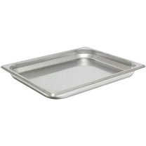 TrueCraftware- Half Size 1-1/4" Deep Stainless Steel Anti-Jamming Steam Pan 24 Gauge- Steam Food Pan Anti-Jam Steam Table Hotel Pan for Restaurant Family Events Personal Catering Use