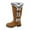 Z1-Brown, variant on Rotm Fall Boots for Womens 2025 Cowboy Cowgirl Boots for Women: Wide Calf Western Pointed Toe Chunky Heel Suede Embroidered Mid Calf Boot Red,6