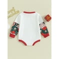 thumbnail image 4 of Wassery Baby Girls Boys Christmas Rompers Clothes Newborn Girls Boys Long Sleeve Crewneck Cow Head Print Onesie Bodysuits 3M 6M 12M 18M Fall Christmas Clothing for Infant Girls Boys, 4 of 9