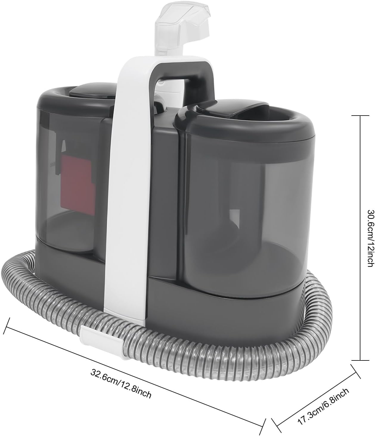 Portable Carpet Cleaner Machine, Multi-Purpose 450W Home Carpet and Upholstery Cleaner, Car and Auto Detailer, Portable Carpet Spot Cleaner with 2 Brushes for Pet Shops, Hotels
