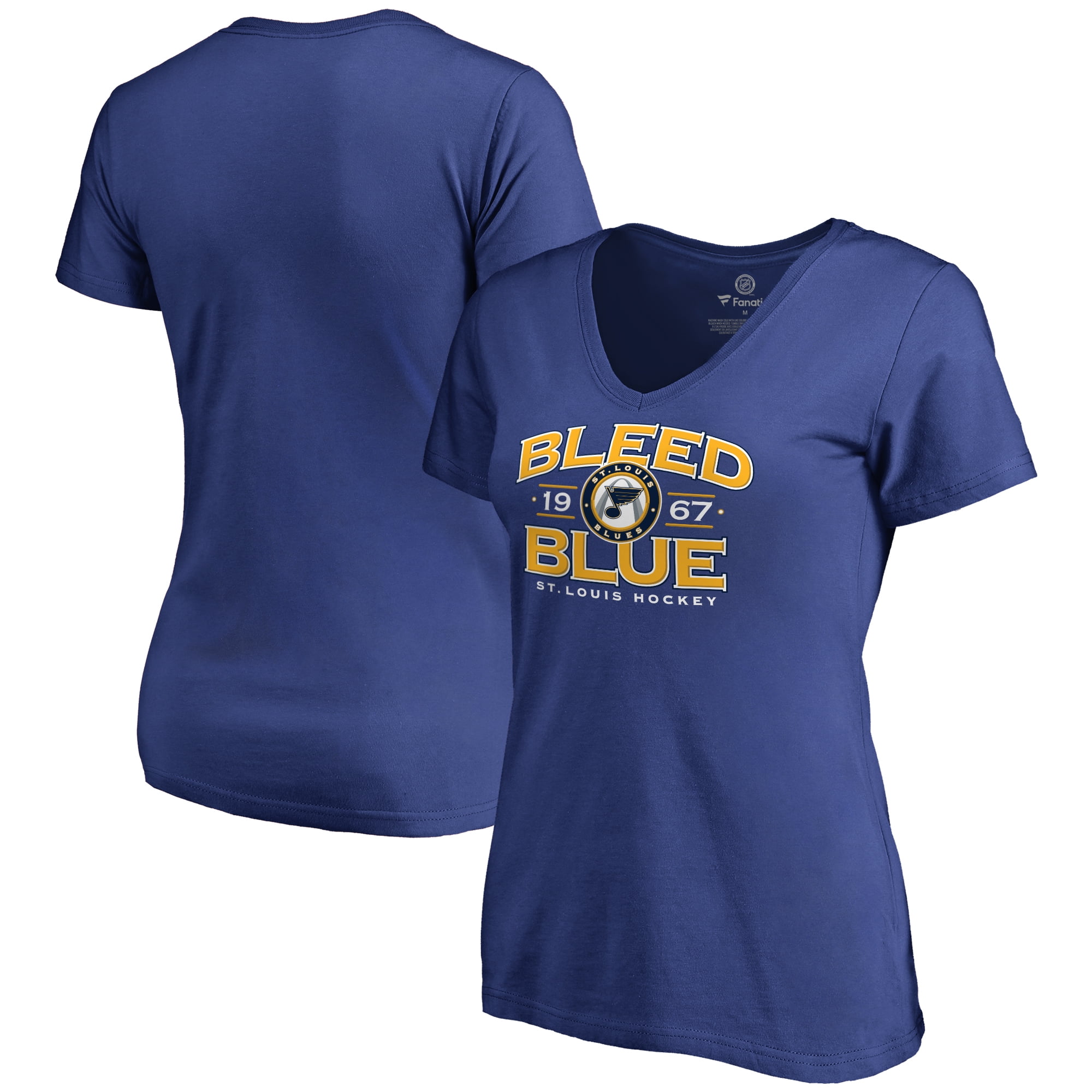 St. Louis Blues Women&#39;s Hometown Collection Bleed Blue V-Neck T-Shirt - Blue - nrd.kbic-nsn.gov ...