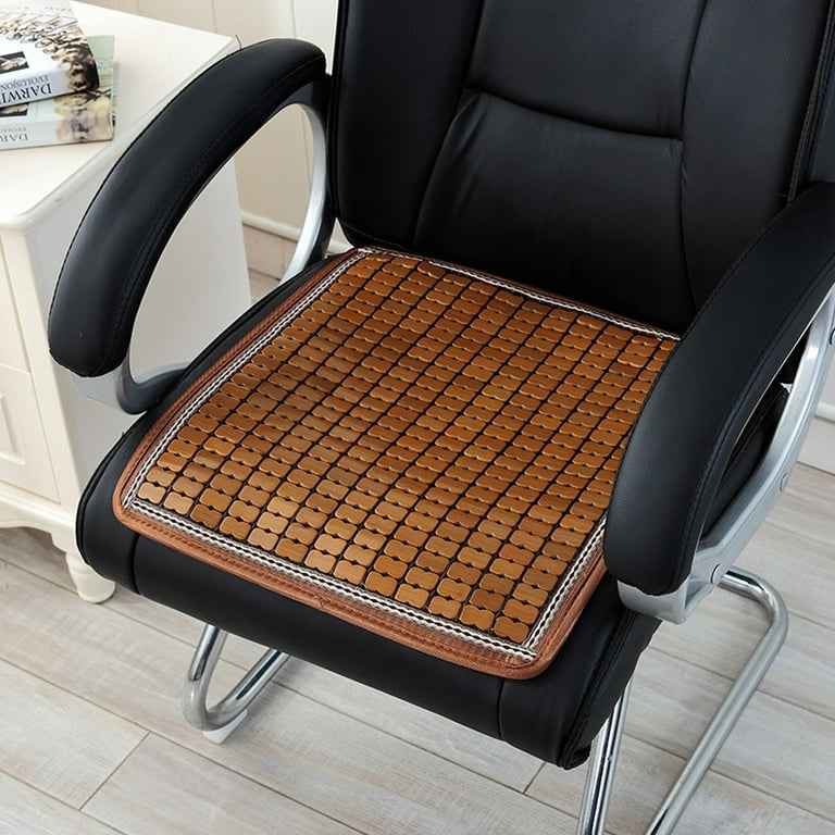 Bamboo Chair Seat Pad,Summer Office Chair Seat Cushion,Cooling Bamboo Car  Seat Mat,Summer Breathable Car Seat Cover Cushion for Auto Supplies Office 