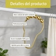thumbnail image 3 of Ganchos para Cortina de Baño, 24Piezas Aros de Cortina de Ducha de Acero Inoxidable, Aros para Cortinas de Regadera, 3 of 6