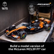 LEGO Technic McLaren MCL39 F1 Car Building Set for Adults - Room or Office Decor for Men & Women, Ages 18+ F1 Gifts for Fans - Authentic Details - 42228