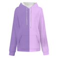 thumbnail image 4 of Ashirexll Hoodies for Women, Womens Hoodies Pullover, Ladies' Matching Color Loose Pocket Long Sleeve Hoodie Sweatshirts Casual Sports Top, 4 of 5