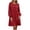 Red, variant on Lnmiateer Women Loose Swing Plus Size T‑Shirt Dress Crew Neck Long Sleeve Soft Breathable Fabric Fall Winter Daily Home Work Holiday Outfit