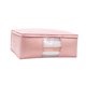 thumbnail image 3 of Bolsa para guardar ropa, edredones y mantas con asa, moderna, con cremallera rosa XXL, 3 of 9