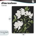 thumbnail image 4 of Stupell Industries Transitional White Over Black Floral Canvas Art, 16 x 20, by Lucille Price, 4 of 8