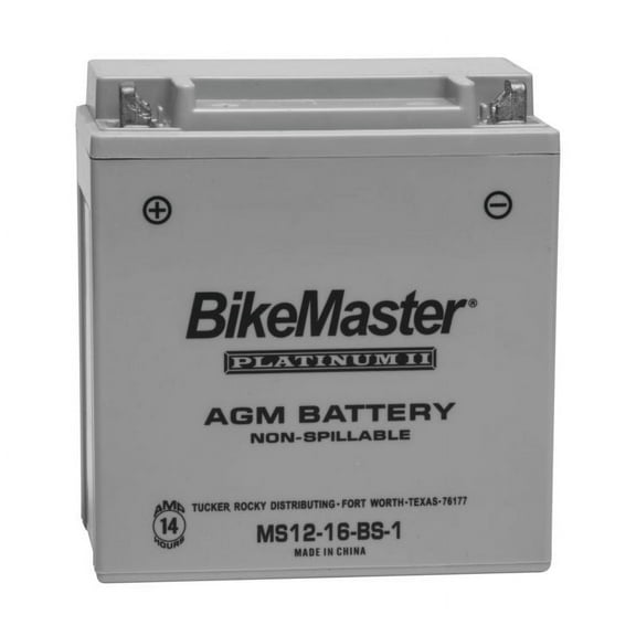 BikeMaster AGM Platinum II Battery MS12-16-BS-1 For Suzuki VS1400 Boulevard S83 2005-2011