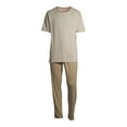 thumbnail image 5 of Hanes Men's Soft Pajama Short Sleeve Top and Pants Set, 5 of 6