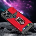 thumbnail image 2 of Magnetic Case for iPhone 16 Pro Max/16Plus/16Pro/16 with Slide Camera Cover Card Slot Ring Kickstand Heavy-Duty Shockproof Cover, 2 of 7