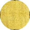 thumbnail image 1 of Ahgly Company Indoor Round Abstract Yellow Modern Area Rugs, 6' Round, 1 of 4