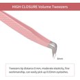 thumbnail image 3 of Lash Tweezers for Eyelash Extensions for Volume and Lighter Mega Volume Fans Professional Precision Stainless Steel Lash Extension Tweezers Curved Boot Angled Tips, 3 of 7