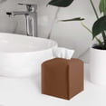 thumbnail image 3 of Autumn Clearance Leather Tissue Box Cover Leather Tissue Box Organizer Holder For Home Living Room Table, 3 of 3