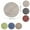 Khaki, variant on Kingtowag under $5! Washable Placemats Patio Table Place Mats for Indoor & Outdoor, Round Cotton Placemat - Black for Kitchen Dining Table Decor Round Table Mats, Non-Slip Heatproof Placemats