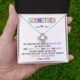 thumbnail image 2 of To My Godmother Necklace From Niece We Squeezed This Necklace Godmother Birthday Mothers Day Christmas Customized Gift Box Message Card, 2 of 3