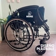 thumbnail image 4 of Silla de Ruedas Ancho del asiento: 50.5 cm | Descansa Brazos y Reposapies Abatible | Doble Freno | Cinturon de Seguridad | Aluminio | Respaldo abatible |, 4 of 10