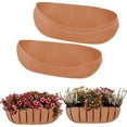 thumbnail image 6 of 3 Pack Thickened Window Box Insert Planter Basket Liners Brown Felt Gardening Mats Weatherproof Outdoor Container Pads, 6 of 8
