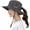 Grey, variant on Women's Ponytail Sun Hat UV Protection Foldable Mesh Wide Brim Beach Fishing Hat