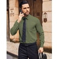 thumbnail image 3 of COOFANDY Men's Formal Business Shirt Slim Fit Button Down Shirt Wrinkle Free Dress Shirts for Men, 3 of 6