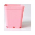 thumbnail image 1 of (Rosa) 1 maceta cuadrada, macetas de plástico de 10 cm de espesor, macetas para suculentas, macetas para viveros con paleta/bandejas para plantas pequeñas en macetas JM, 1 of 5