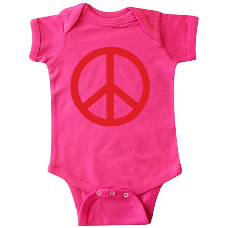 

Inktastic Fun Red Peace Sign Gift Baby Boy or Baby Girl Bodysuit