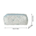 thumbnail image 2 of Cosmetic Bag Makeup Bag Quilted Travel Cosmetic Bag Cute Floral Makeup Pouch Large Toiletry Bag for Women Girls, 2 of 3