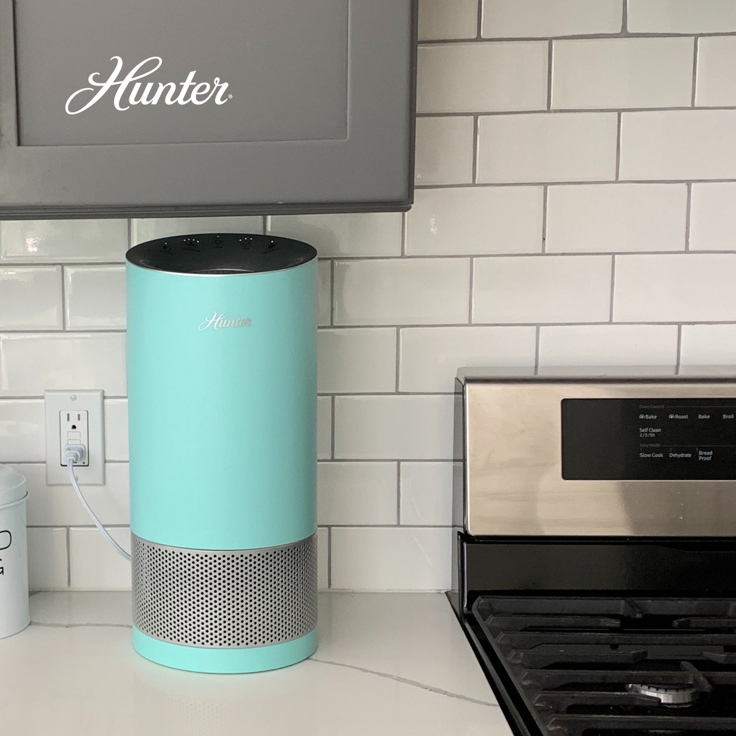 Allergens, Smoke, Dust, VOC's. Air Purifiers for Bedroom and Small Room, Lavender and Silver