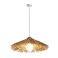 thumbnail image 1 of Lámparas colgantes simples naturales, candelabro E27, lámpara de techo, lámpara colgante tejida a mano para , decoración de cocina Beige Gloria Colgante de luz, 1 of 6