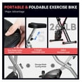 thumbnail image 4 of Foldable Exercise Bike for Seniors, Indoor Stationary Bike - 16 Resistance Levels, 260lbs Capacity, LCD Monitor, Home Workout, 4 of 7