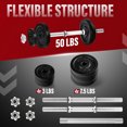 thumbnail image 2 of Yes4All Adjustable Dumbbell Set with Connectors, Weight Plates and Lock Collars, 2 of 6