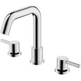 thumbnail image 4 of Brushed Nickel Bathroom Faucet 3 Hole,8 Inch Bathroom Faucet with Metal Pop-up Drain Assembly, Two Handle Vanity Faucet with cUPC Supply Lines, 8" Widespread Bathroom Sink Faucet, 4 of 6