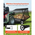 thumbnail image 6 of 48 in Tow Behind Lawn Sweeper 26 cu ft Hopper Pull Behind Yard Sweeper with Adjustable Height Rotating Brush Leaf Grass Debris Collector for Lawn Tractor Garden Farm Efficient Cleaning System, 6 of 8