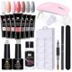thumbnail image 1 of Extension Gel Nail Kit - Nail Enhancement Gel 7 colores Pink Nude All In One Kit con lámpara de uñas - 7 nuevas combinaciones de colores 06 kaili Sencillez, 1 of 2