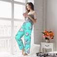 thumbnail image 4 of Uemuo Seashell And Starfish Pattern Women's Wide Leg Palazzo Lounge Pants with Pockets Light Weight Loose Comfy Casual Pajama Pants-Small, 4 of 9