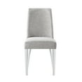 thumbnail image 3 of Olive & Opie Taylor Chair Gray Fabric & White Finish, 3 of 6